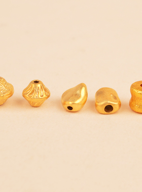 圆墩编绳串珠文玩金配件