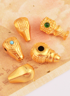 IOEKO久不掉色沙金项坠