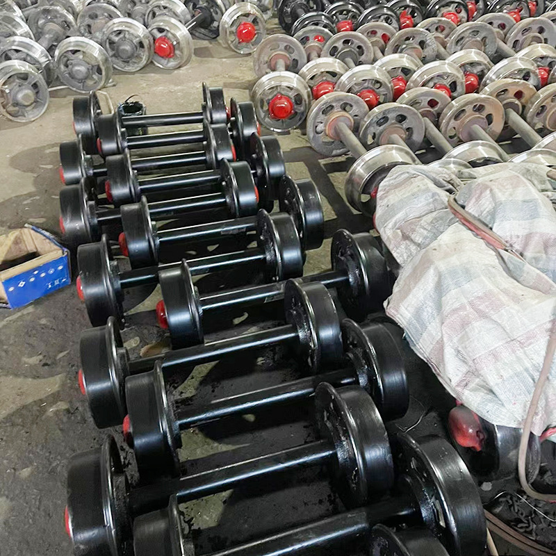 矿车轮对煤矿平板车配件实心矿车轮可图纸做空心矿车轮对