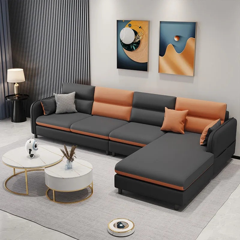沙发客厅意式极简科技布艺组合简约现代小户型北欧轻奢网红款沙发
