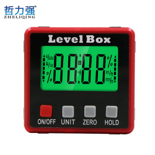 新款强磁数显倾角盒 倾角仪电子水平尺角度尺 测量倾斜角度带背光