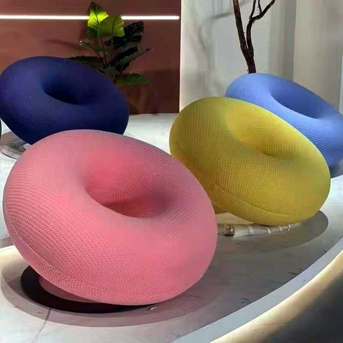 定型棉懒人沙发极简现代网红甜甜圈创意设计师阳台客厅家具单人椅