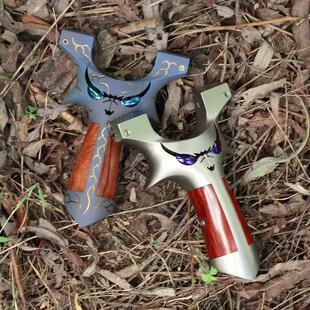 六代小恶魔弹弓钛合金龙齿户外竞技弹弓传统高精度成年人专用快压