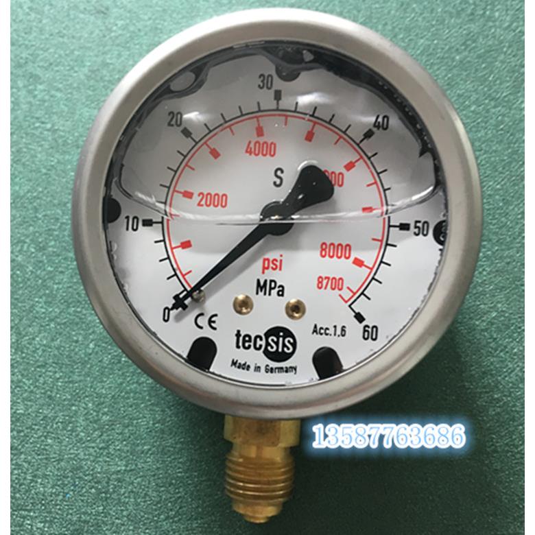 tecsis液压铆钉机.混凝土搅拌机压力表0-60mpa真空压力表-0.1mpa