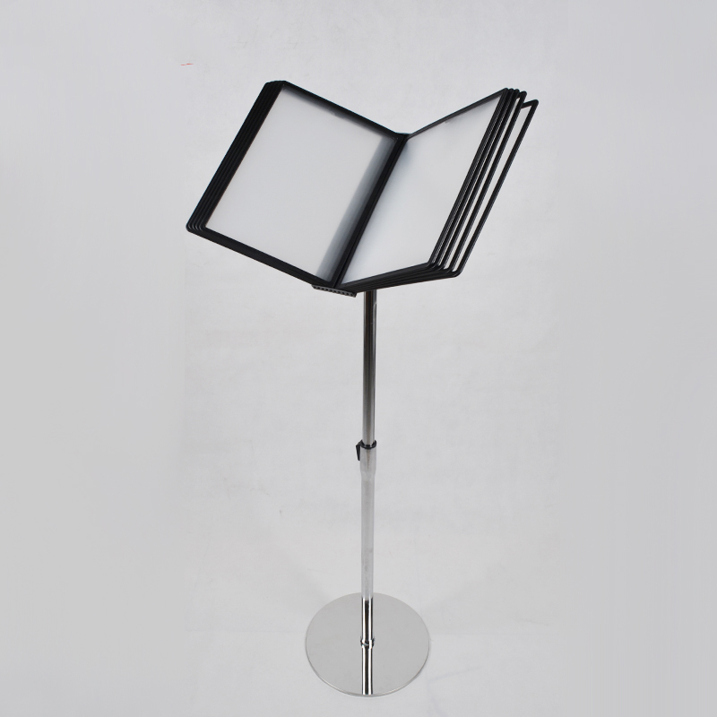 广告立牌落地式h展示架宣传架子资料架a4展示牌翻页展示架活页菜