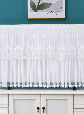 电视罩防尘罩套高档蕾丝o新款电视机罩电视套55寸65寸75寸5060英