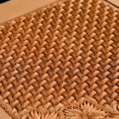 笑造BL3编篓纹diyo手工皮雕印花工具304不锈钢皮革雕刻超强立体感