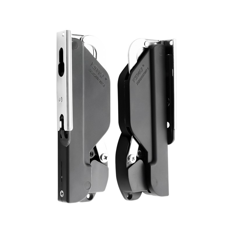 上翻可调支撑免铰链橱柜衣柜玻璃门铝门窄边框木门U随意停五金配