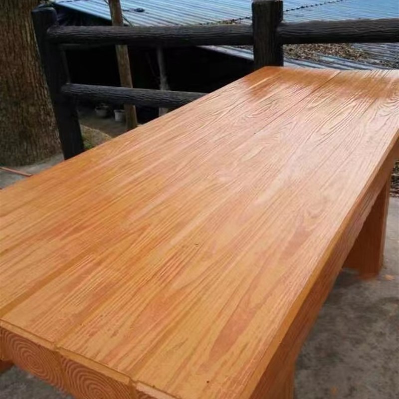 户外公园水泥仿木纹坐凳模具w景区仿木凳子模具混凝土仿木桌凳模