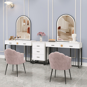 照相馆化妆台专业学校化妆师化妆桌彩妆婚纱店专用S带灯美容院化