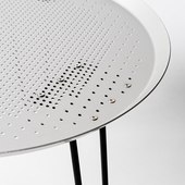 沐优物 户外超j轻铝合金折叠桌便携自驾露营桌沙发圆形边几