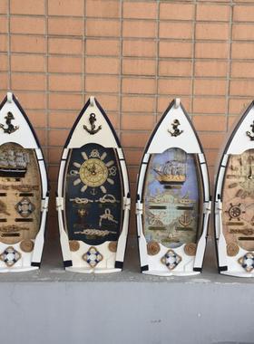 地中海钥匙盒 实木钥q匙箱 挂盒 玄关壁挂壁饰 家居收纳钥匙箱