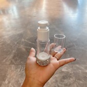 高颜值喷雾瓶真空乳液分装 化妆品喷 瓶w旅行便携镶钻瓶高档按压式