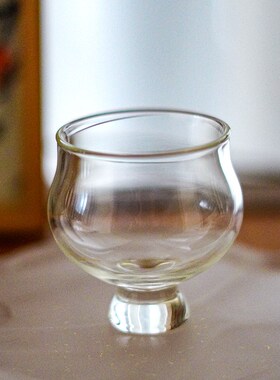 叶屿  圆融玻璃杯耐热高硼硅y主人杯功夫茶具透明紫色喝茶杯水杯