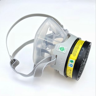 思创硅胶防毒面具喷漆防油漆味面罩防酸性气体化S工氯气防氨气面