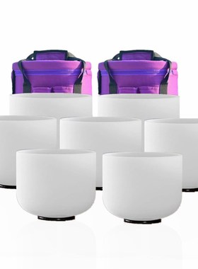 A级准音水d晶颂钵432hz专业级瑜伽音疗水晶音乐碗冥想钵静心减压