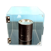 轻奢一体透明亚克力磁吸开门模型展示盒收纳M防尘贵重物手办柜包