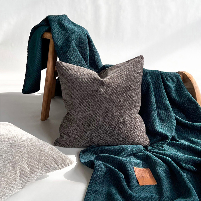 超柔玛尔斯棉绒抱枕轻奢高档酒店房间客厅沙发Q靠枕纯色加厚靠垫