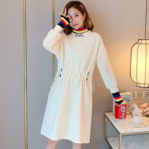 极速Maternity clothes 2021 autumn and winter new Platycodon