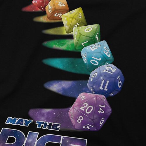 极速DND Game May the Dice be With You T Shirt Punk Men Tees