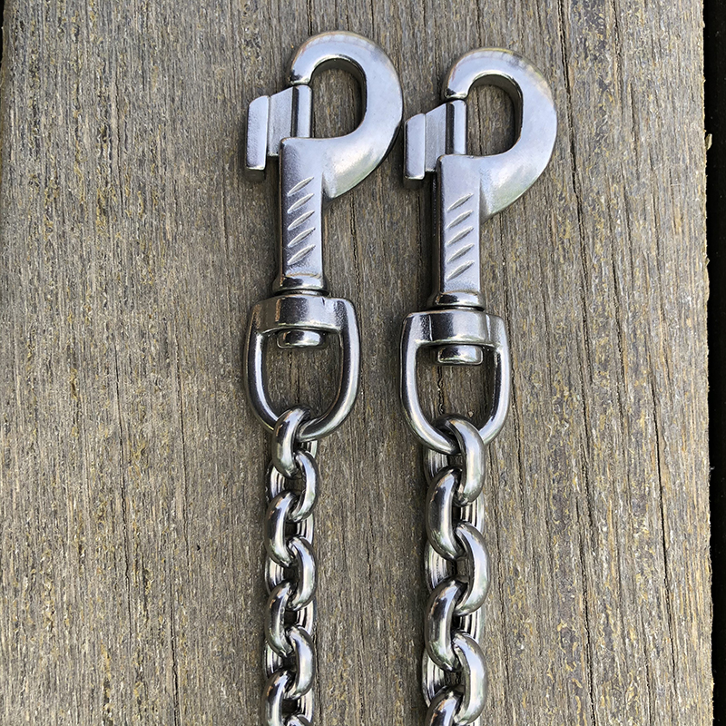 狗狗牵引带家用不锈钢防咬遛狗绳马犬金毛拉布拉多中大型犬牵引链