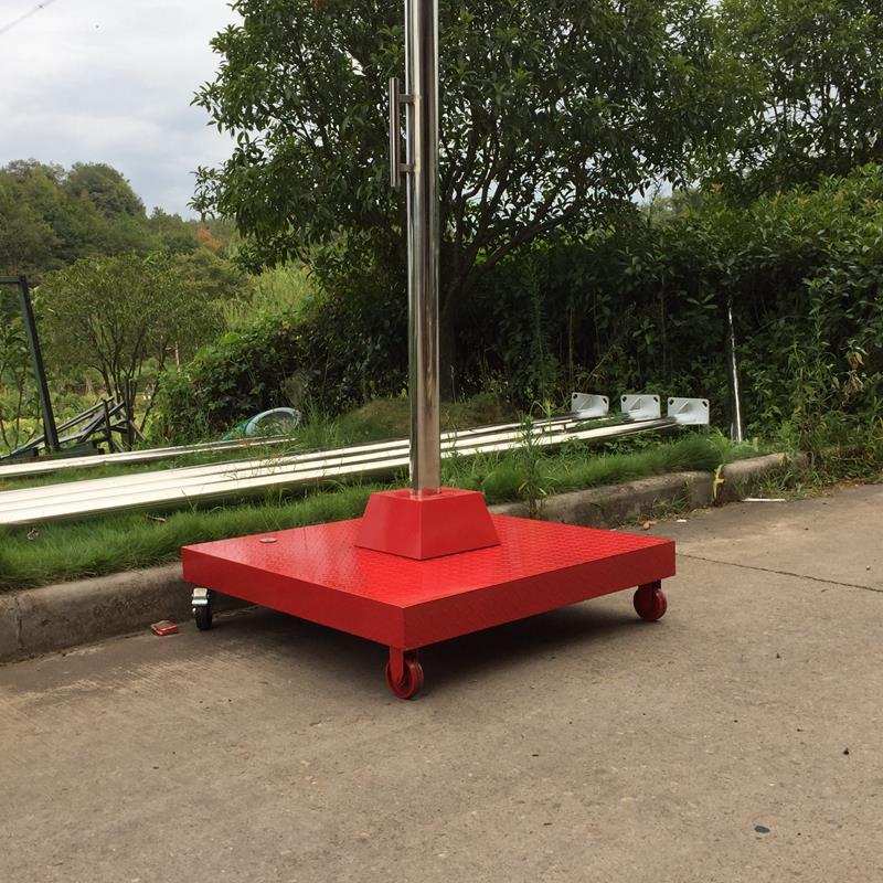 新品手摇户外不锈钢旗杆可移动升旗台底座电动锥形国旗杆9米12米1