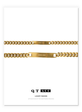 好货-High color retention vacuum plating real gold ins style
