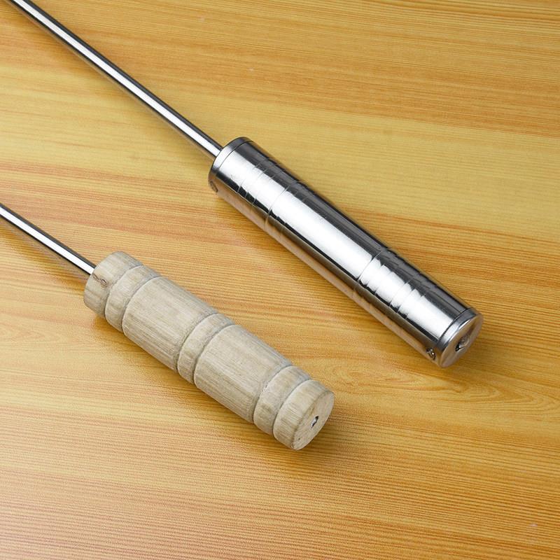 304/201不锈钢木柄肉钩子抓肉钩 抓钩烧腊钩猪肉勾卤味钩捞肉双钩