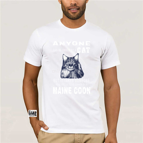 极速Men T Shirt Maine Coon CAT person T-shirt Women t-shirt