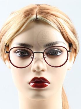 。Mulin village retro metal spectacle frame mens round lite
