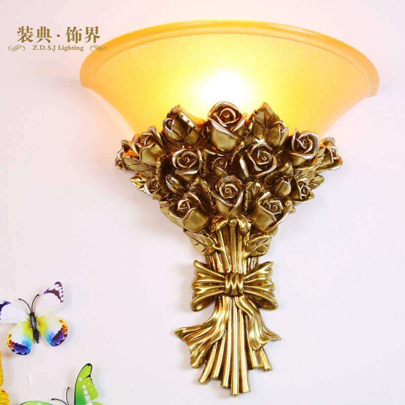 欧式客厅壁灯卧室床头灯阳台过道楼梯庭院美式复古玫瑰花造型灯具,家装灯饰光源,其它灯具灯饰,淘宝优惠券,粉丝福利购,淘宝优惠卷