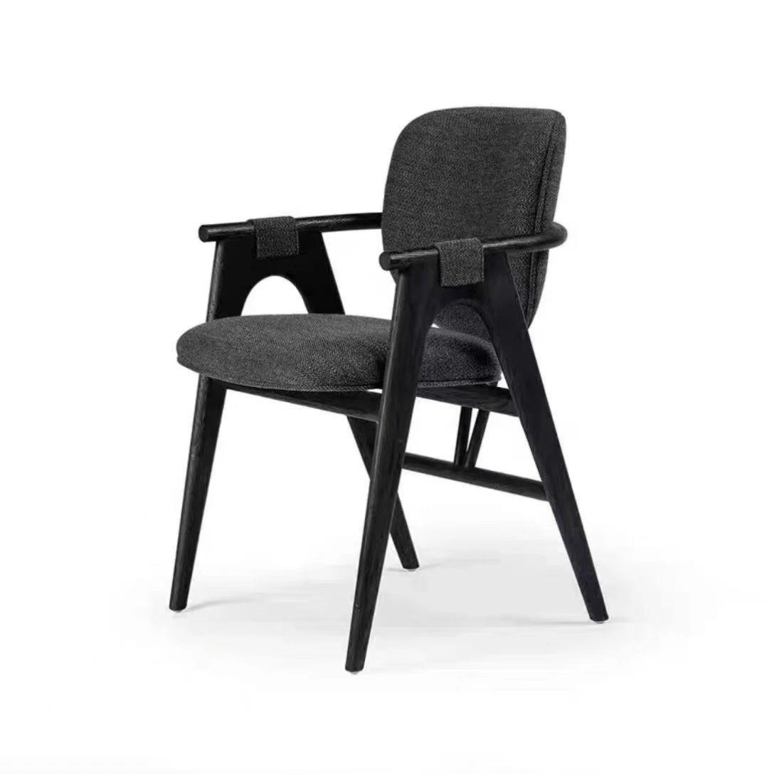 国王中式新款古典设计师实木餐椅书桌椅靠背扶手椅酒店样板间椅子