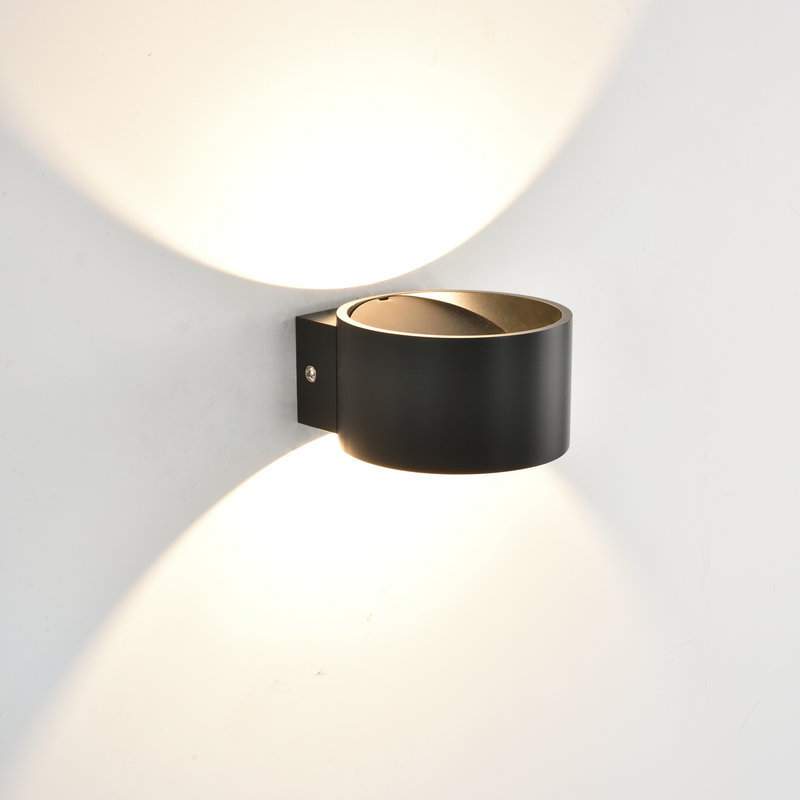 现代简约室内户外led圆形壁灯客厅卧室床头玄关铝材背景墙装饰灯