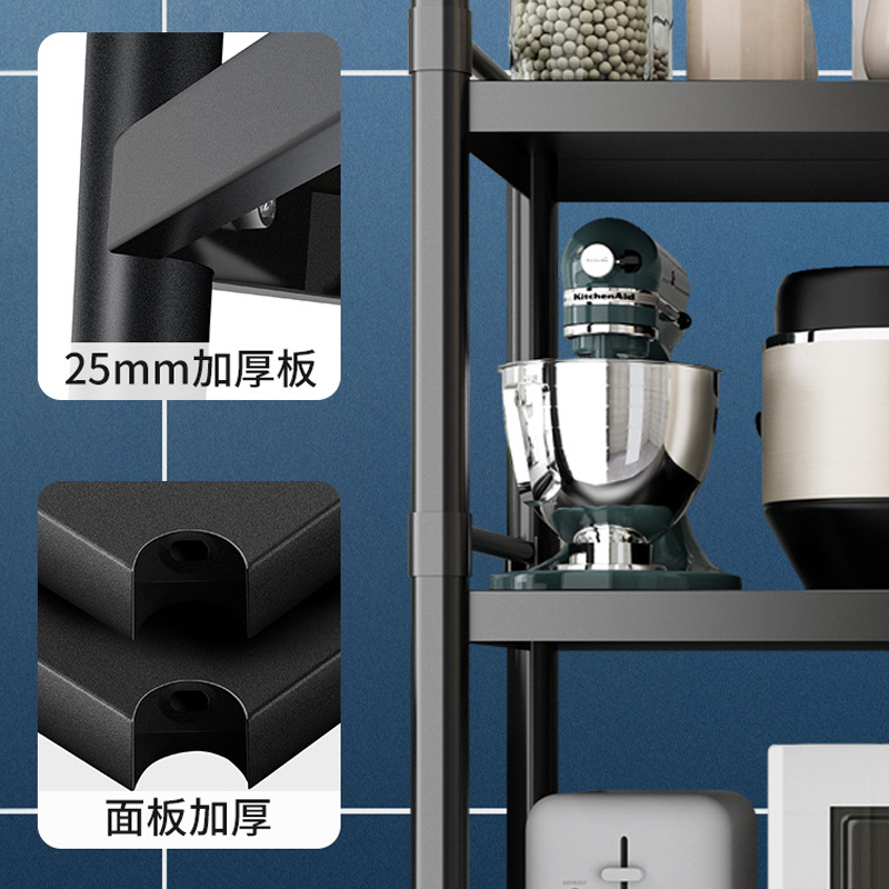 小推车置物c架落地多层不锈钢移动卧室卫生间厨房微波炉收纳储物