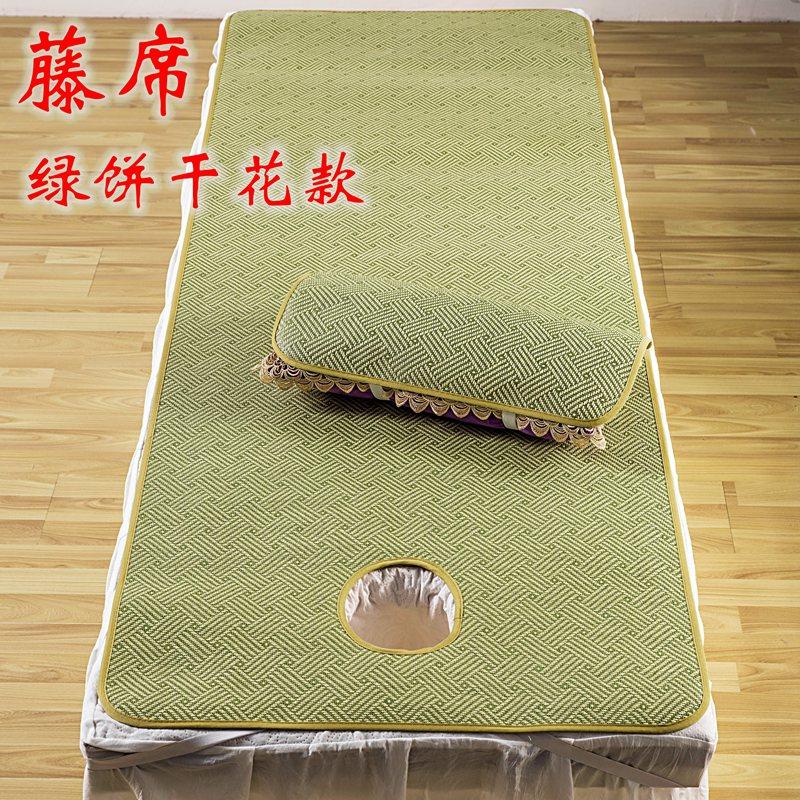 美容床凉席加厚透气夏季美容院专用带洞按L摩床可折叠草藤席子单,床上用品,凉席/草席/麻席,淘宝优惠券,粉丝福利购,淘宝优惠卷