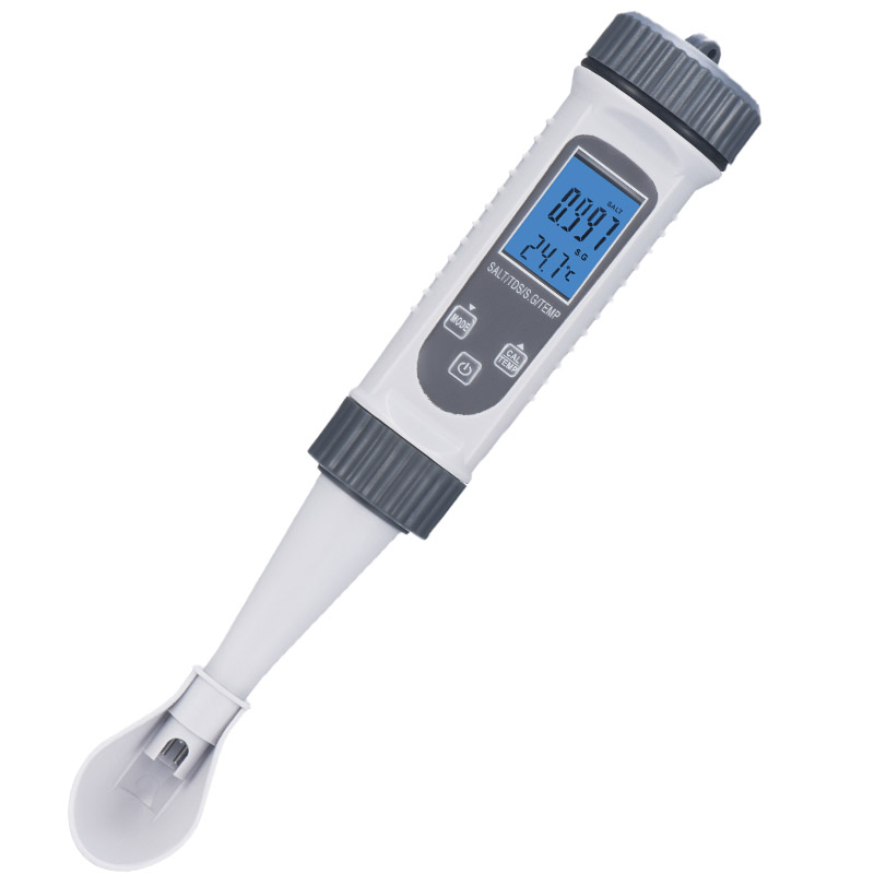 盐度计高精度淡i水海水养殖检测仪器测量咸度测盐器水质硬度检测