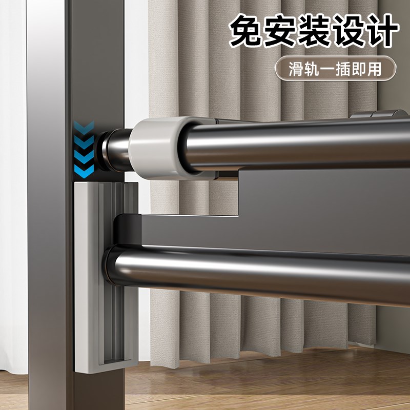 星优晾衣架落地式折叠阳台家用y室内室外升降凉衣架伸缩挂衣晒被