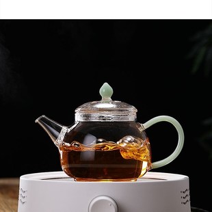 玻璃茶壶耐高温加厚茶水分离家用花茶G壶功夫茶具过滤小泡茶壶套