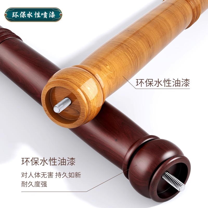 实木衣帽架e落地卧室结实耐用客厅家用挂衣架简易立式单杆挂包架