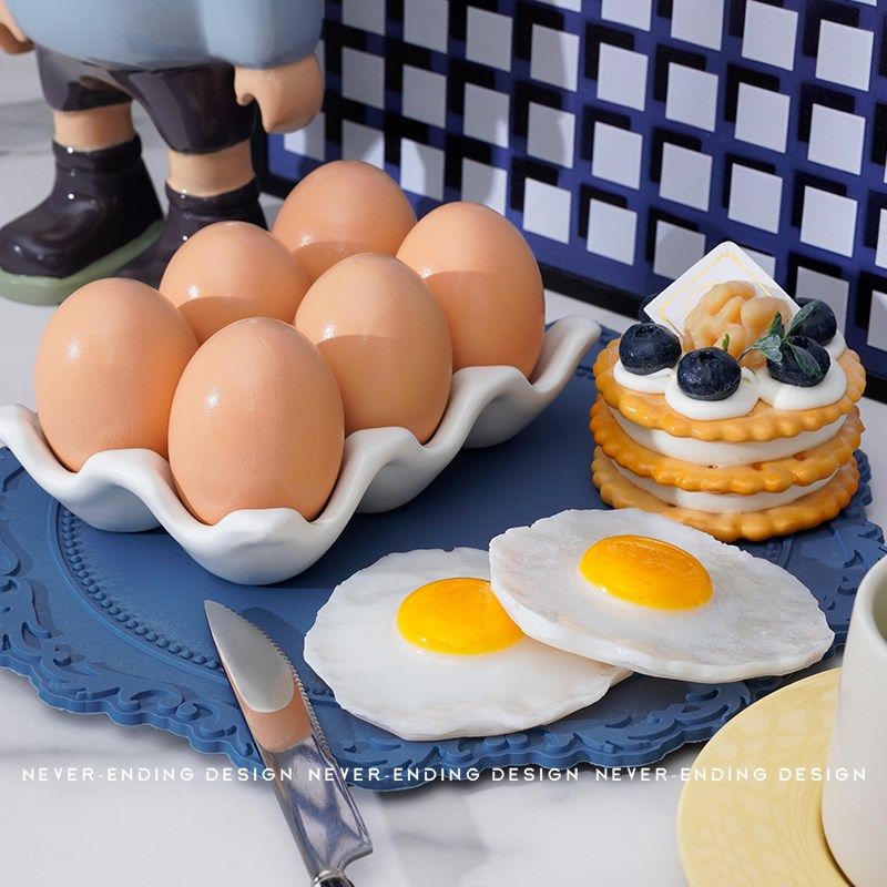 蓝色样板a房厨房台面摆件蛋糕咖啡下午茶软装橱柜展厅餐桌岛台饰,家居饰品,家饰软装搭配套装,淘宝优惠券,粉丝福利购,淘宝优惠卷