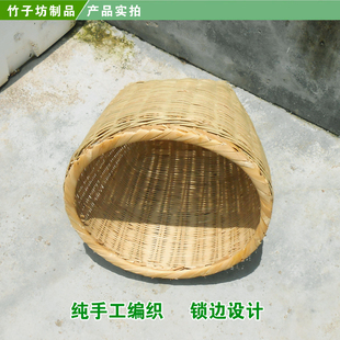 饰品 箩筐竹编收纳筐手工箩篓竹簸箕小竹筐收纳筐Q竹编制品家用装