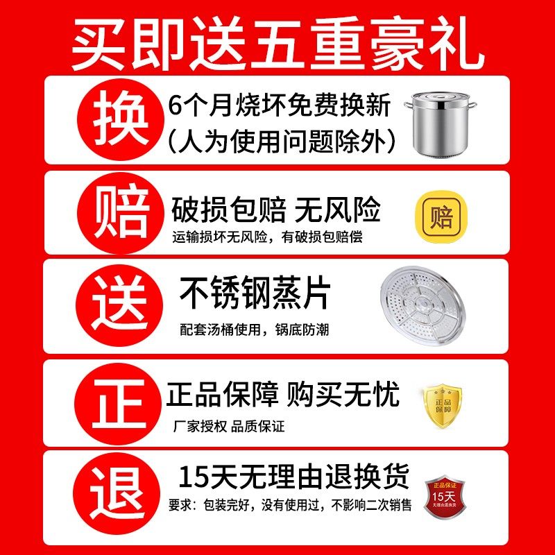翅片节能桶不锈钢桶带盖汤锅节B能汤桶卤肉桶商用高效卤水锅燃气
