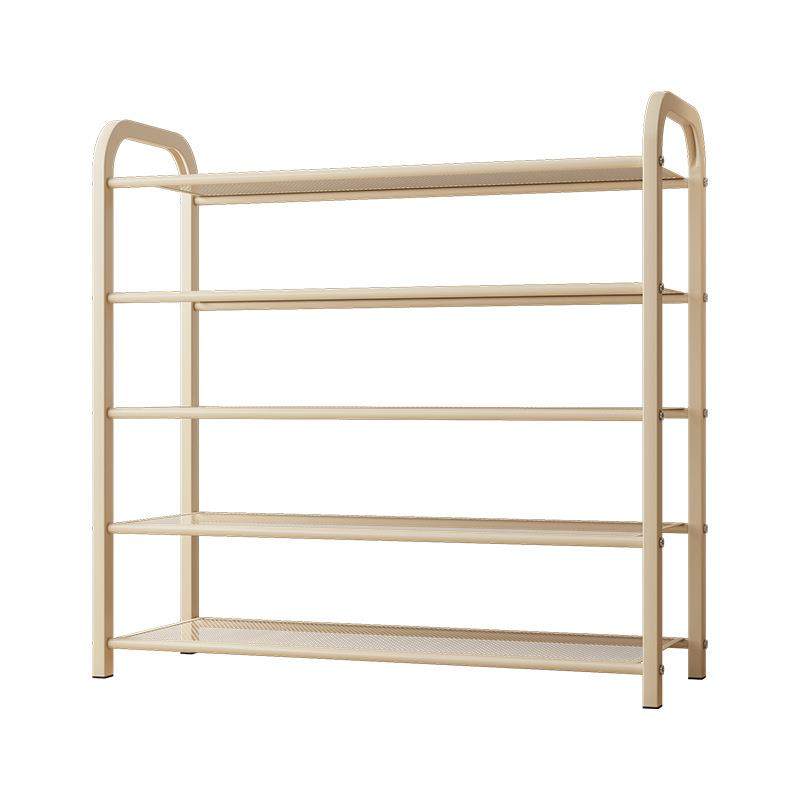 奶油风置物架客厅门口可移动简易家用鞋架金属收纳入户鞋柜置地式,收纳整理,书桌收纳置物架,淘宝优惠券,粉丝福利购,淘宝优惠卷