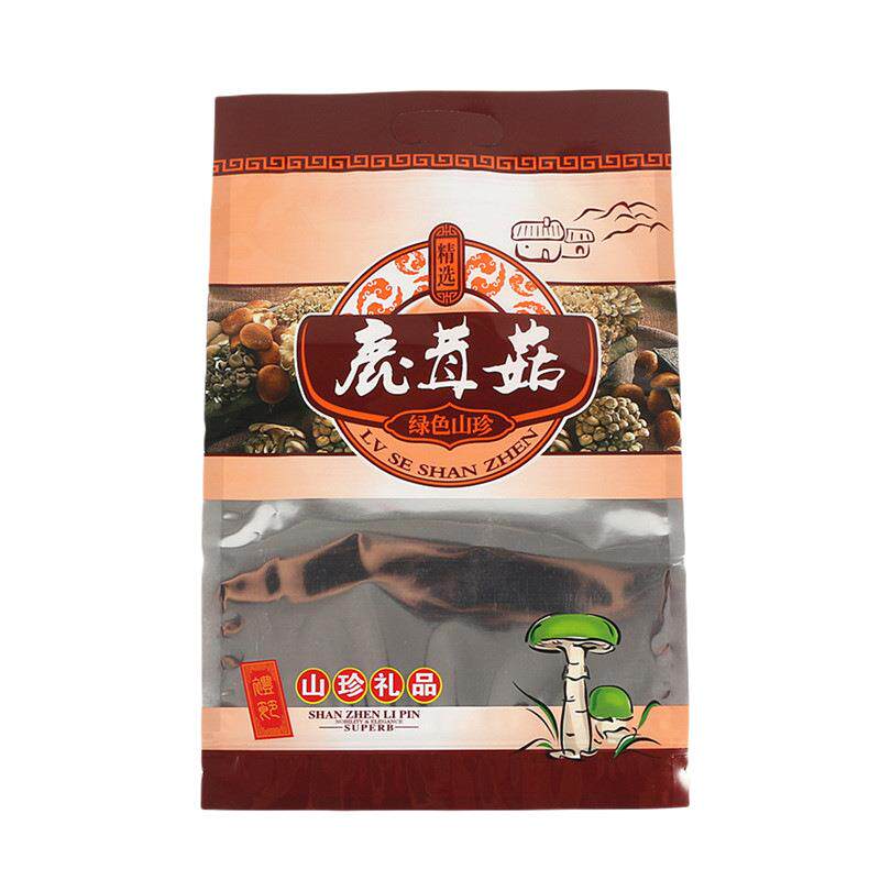 珊瑚菌鹿茸菇食品包装袋塑料自封袋250克野生鹿茸菇干货包装袋