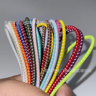 彩色反光丝松紧带服装包芯弹力绳鞋帽弹性牛筋绳跳点圆形皮筋