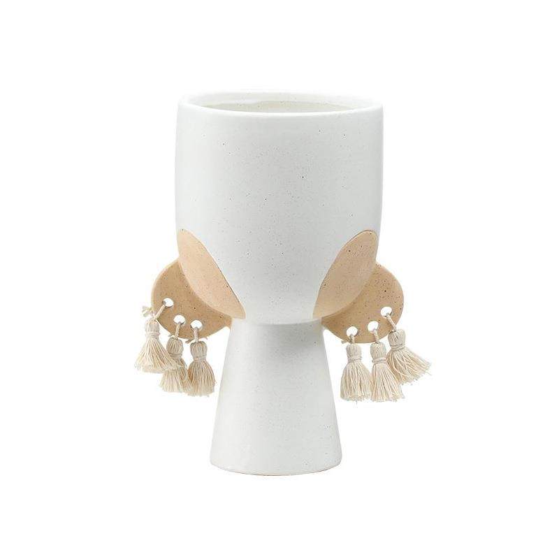 现代侘寂风手绘部落文明陶瓷花瓶样板房客厅玄关新奇特工艺品摆件,橡塑材料及制品,工业陶瓷,淘宝优惠券,粉丝福利购,淘宝优惠卷