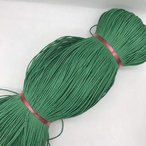 现货1.5mm2mm彩色圆棉蜡绳包芯蜡线手链项链编织服装吊牌蜡绳