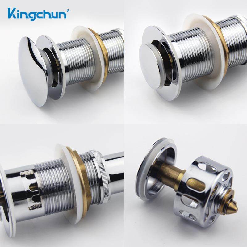 洗脸盆下水器面盆全铜弹跳按压式防堵提篮防臭洗手池墙排水管配件,家装主材,下水器,淘宝优惠券,粉丝福利购,淘宝优惠卷