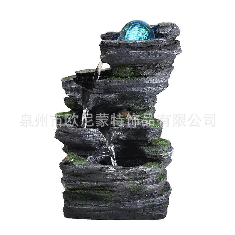 厂家直销专利创意田园假山高山流水喷泉桌面摆件居家办公室摆设,家居饰品,流水摆件,淘宝优惠券,粉丝福利购,淘宝优惠卷