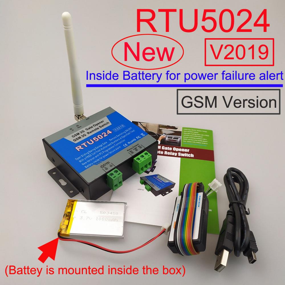 新版RTU5024手机GSM遥控自动门,车库门,门禁控制器带掉电报警